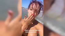 Tamara Gorro vuelve a disfrutar de la playa con sus hijos