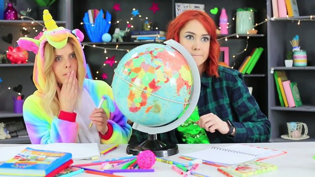 ¡10 Útiles Escolares De Unicornio vs Útiles Escolares De Sirena! ¡Desafío!