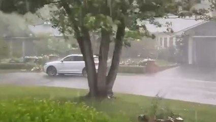 Morning storms wake up residents with heavy rain