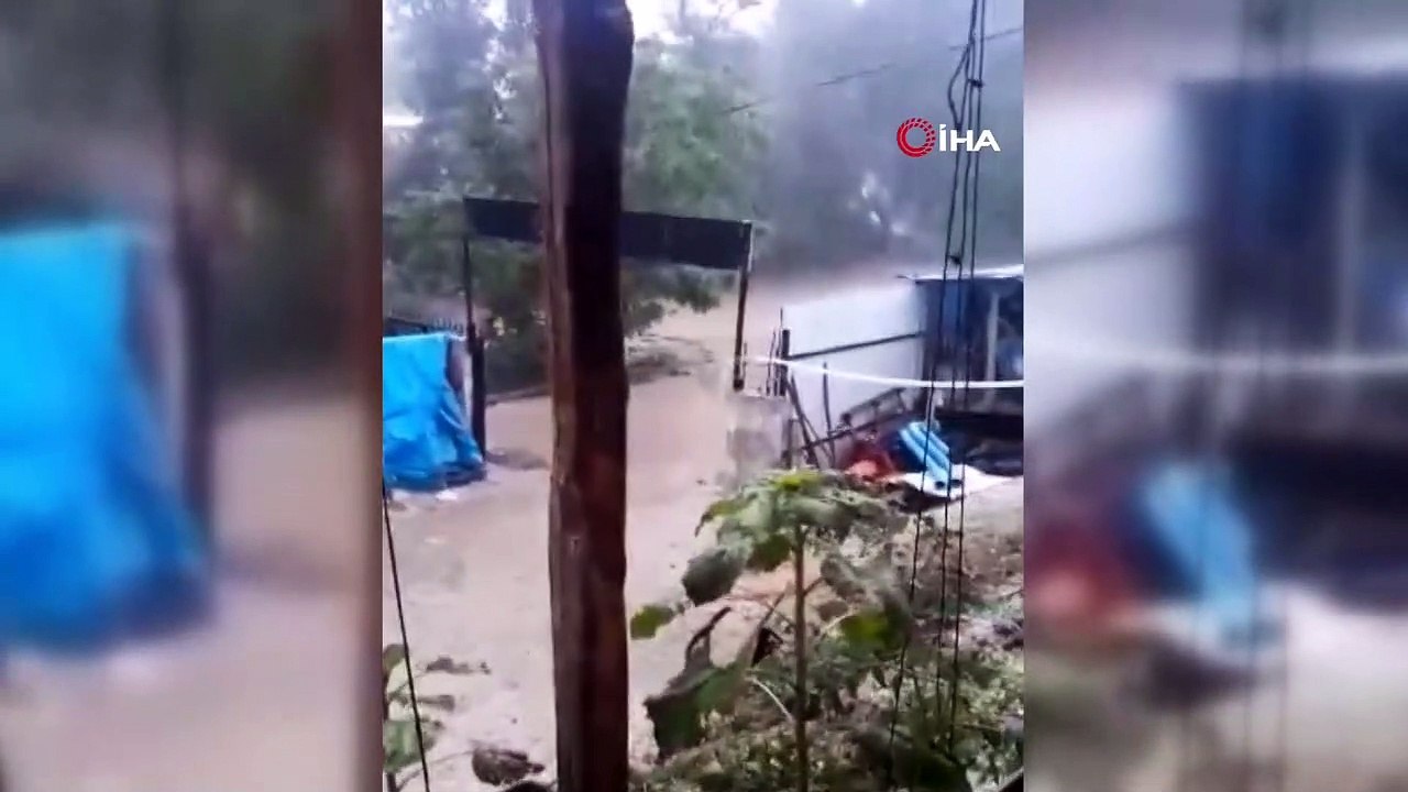 Amasya'da ceviz büyüklüğündeki dolu tarım alanlarını vurdu