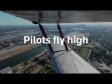 Pilots take advantage of Britain's empty skies