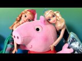 Peppa Pig Hug 'n Oink with Disney Frozen Princess Anna y Elsa - Talking Plush Felpa Pelúcia