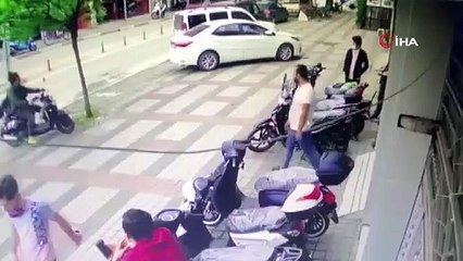 Duvara çarpan motosikletli kadın yaralandı