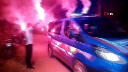 Kavga ihbarına gelen jandarmaya şaşırtan sürpriz