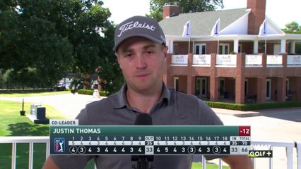 Justin Thomas pourtant co leader semble déçu de son jeu - Charles Schwab Challenge