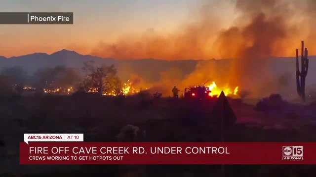 FD: Brush fire sparks near Cave Creek and Desert Sonoran roads