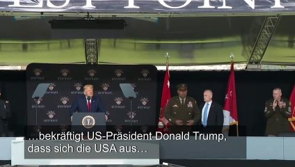Trump: Wir sind nicht die Polizisten der Welt