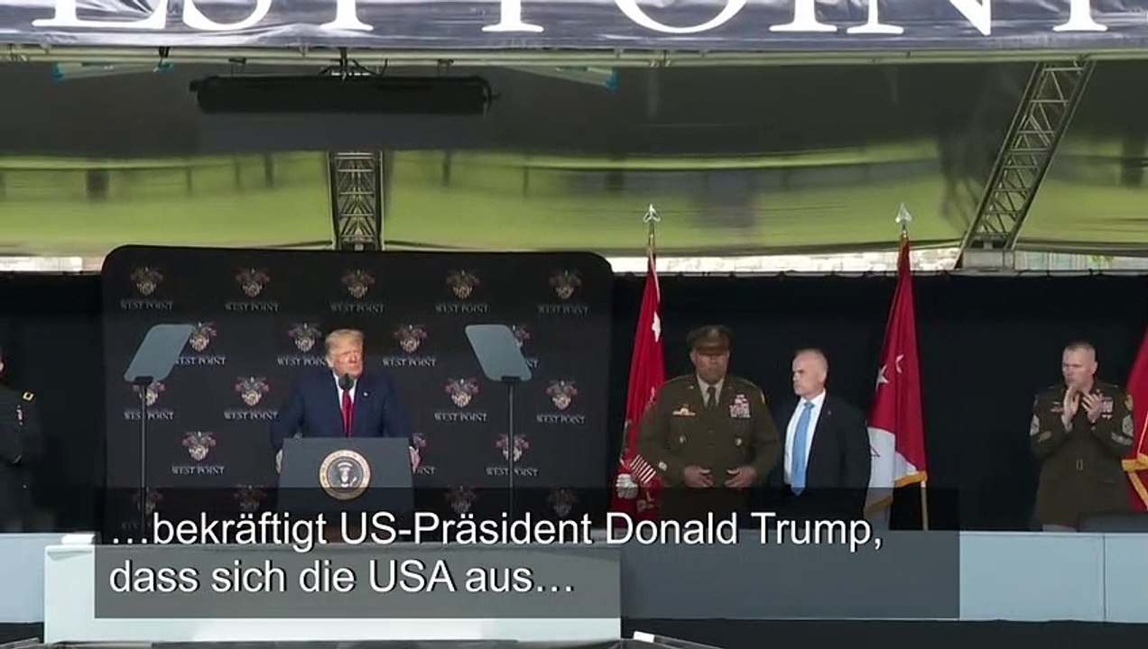 Trump: Wir sind nicht die Polizisten der Welt