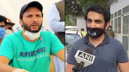 Gautam Gambhir Wishes Shahid Afridi A Speedy Recovery