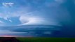 Storm chaser captures stunning time lapse of supercell thunderstorm in Kansas