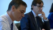 Sánchez preside la última videoconferencia con los dirigentes regionales