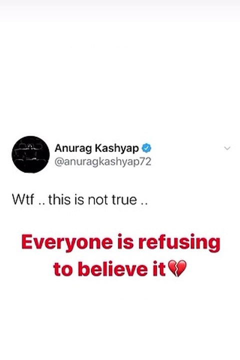 सुशांत सिंह के सुसाइड पर बॉलीवुड डुबा शोक में, पढिए किसने क्या कहा
