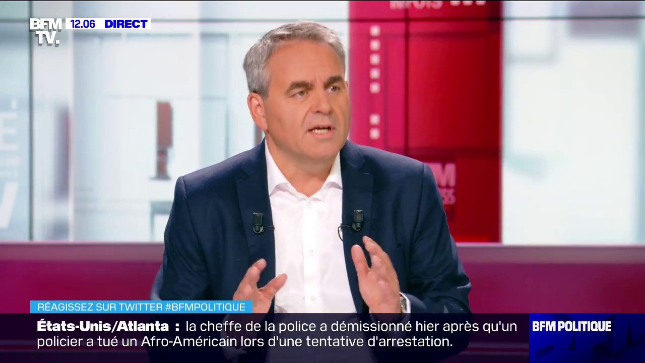 Xavier Bertrand, président de la région Hauts-de-France, estime que les policiers "ont été lâchés par le ministre de l'Intérieur"