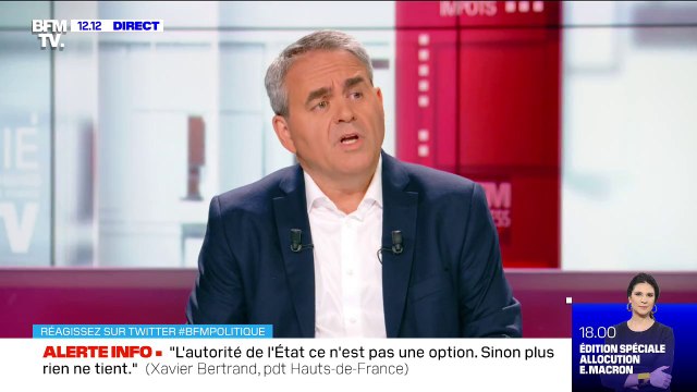 Xavier Bertrand: Christophe Castaner ne restera pas, comme Nicole Belloubet