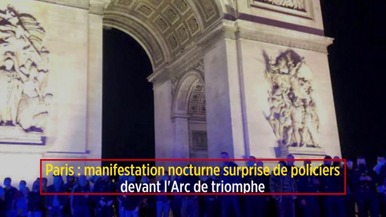 Paris : manifestation nocturne surprise de poli...