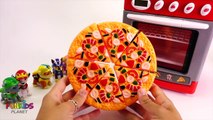 Paw Patrol Toy Velcro Cutting Play Doh Pizza Microwave Toy Learn Vegetables & Fruits Toy Surprise