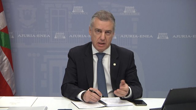 Urkullu destaca la buena evolución de Euskadi pese a los focos controlados