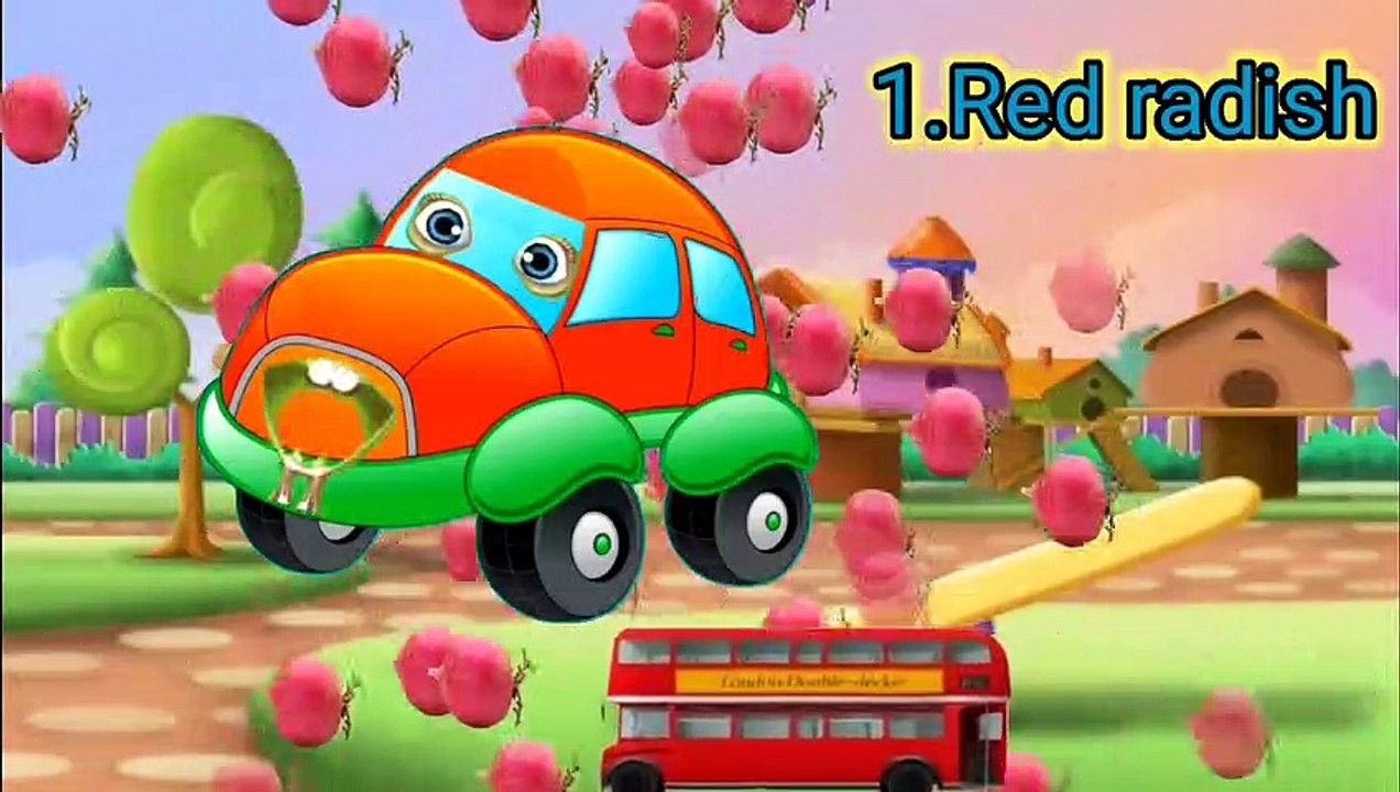 Wheels on the bus go round and round | İngilizce Bebek Şarkıları | Konuşan Arabalar Çocuk Şarkıları ve Tekerlemeleri