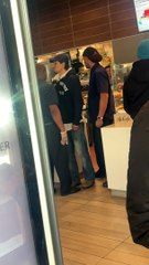 Disruptive Customer Dragged Down Behind Counter