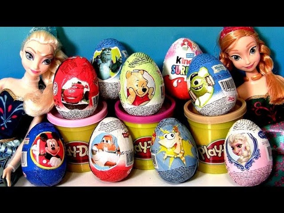 Awesome Disney Toys Surprise Pooh PlayDoh Peppa Barbie Frozen Elsa