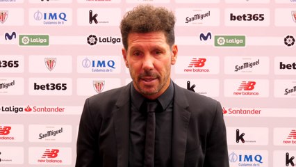 Simeone describe el partido contra el Athletic como "duro"