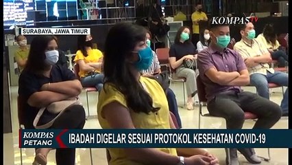 Sejumlah Gereja di Surabaya Lanjut Gelar Ibadah Normal Pakai Protokol Corona