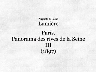 Panorama des rives de la Seine, [III] (Panorama de las orillas del Sena, [III]) [1897]