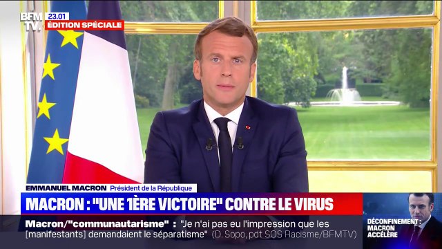 Déconfinement, reprise de l'économie, racisme... L'essentiel de l'allocution d'Emmanuel Macron