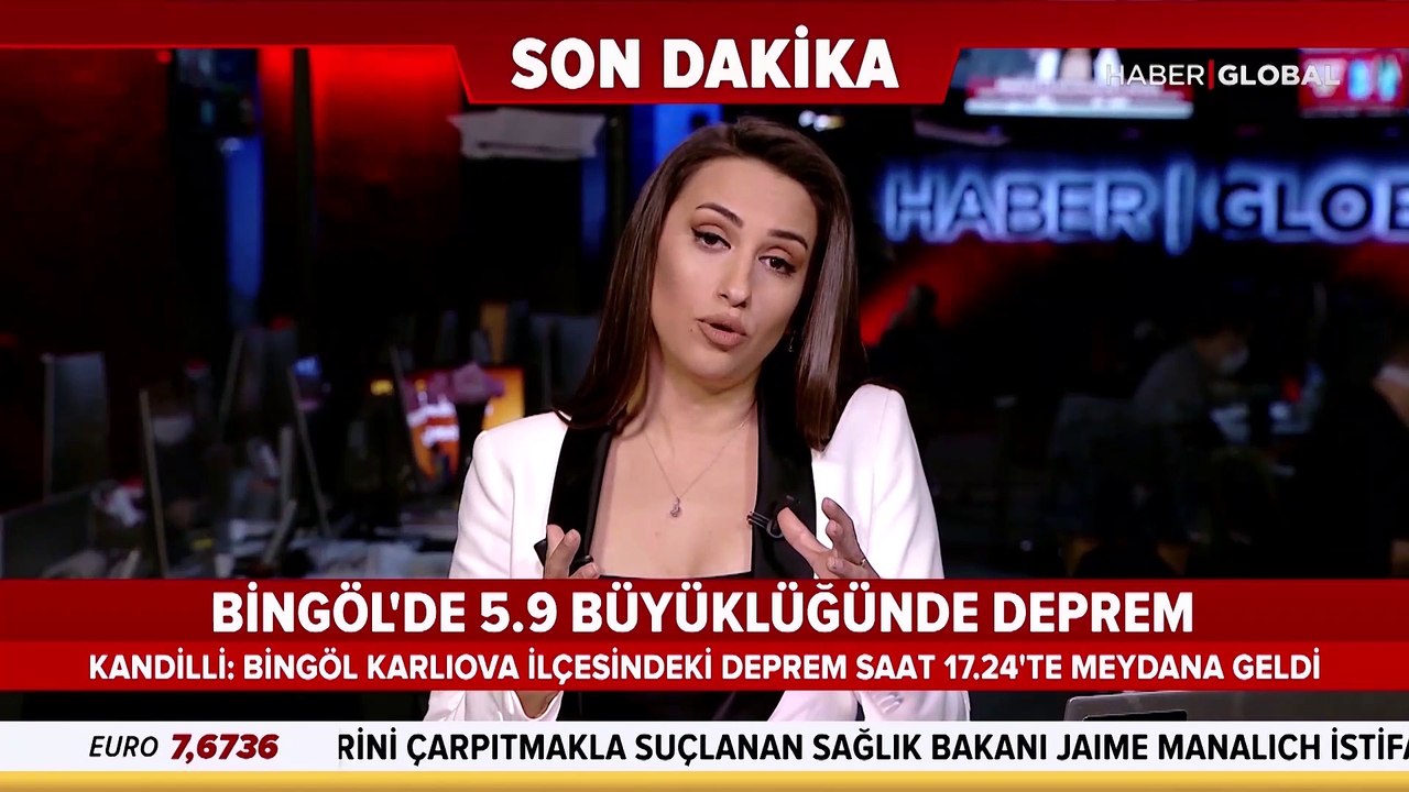 Bingöl'de 5.7 büyüklüğünde deprem