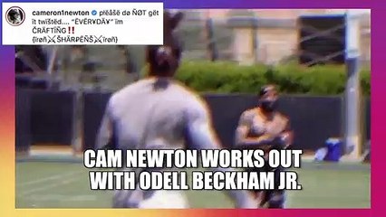 Watch Cam Newton train with Odell Beckham Jr.