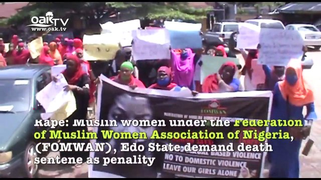 Muslim women in Edo protest against rape, demand death sentence as penalty