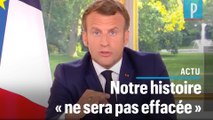 Macron : aucune statue ne sera «déboulonnée»