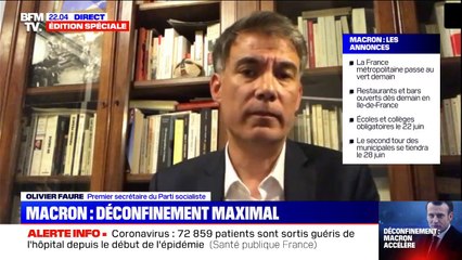 Olivier Faure (PS) juge "important" que les élèves retournent en classe "avant la fin de l'année"