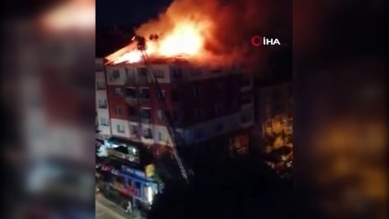 Burdur'da çatı yangını korkuttu