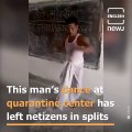 This quarantine center cook's dance moves will surely make your day!