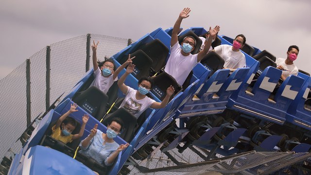 Hong Kong’s Ocean Park reopens after closing for over four months amid the coronavirus pandemic