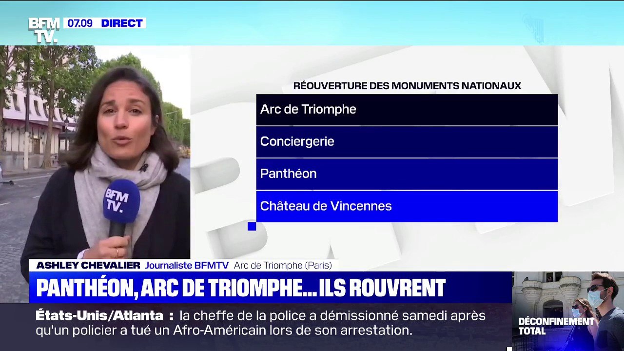 Arc de Triomphe, Panthéon, Château de Vincennes... Les monuments nationaux rouvrent petit à petit