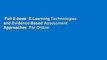 Full E-book  E-Learning Technologies and Evidence-Based Assessment Approaches  For Online
