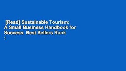 [Read] Sustainable Tourism: A Small Business Handbook for Success  Best Sellers Rank : #2