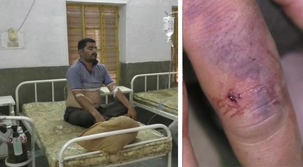 शराब देने से मना करने पर दुकान में ठेके के सेल्समैन पर छोड़ा सांप, देखें VIDEO