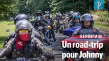 Hommage à Johnny Hallyday : 200 bikeurs fans du rockeur gravissent le Tourmalet