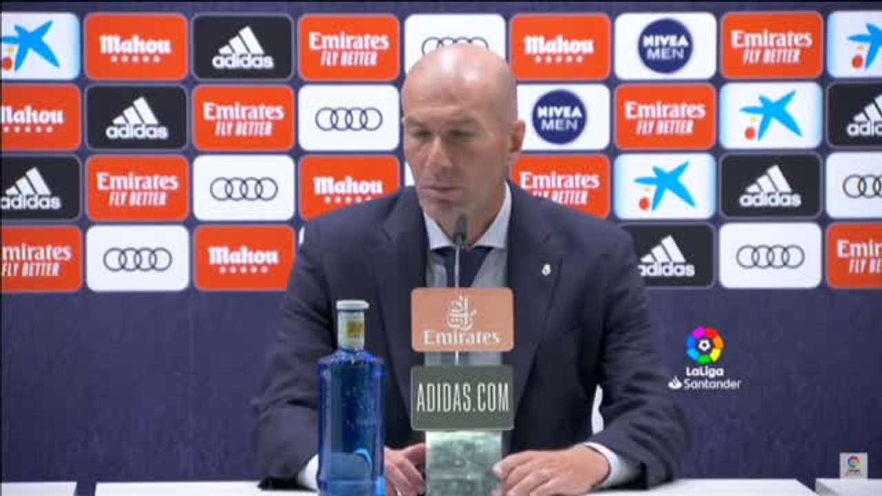 Zidane: "La primera parte fue buena en todo, me quedo con eso"