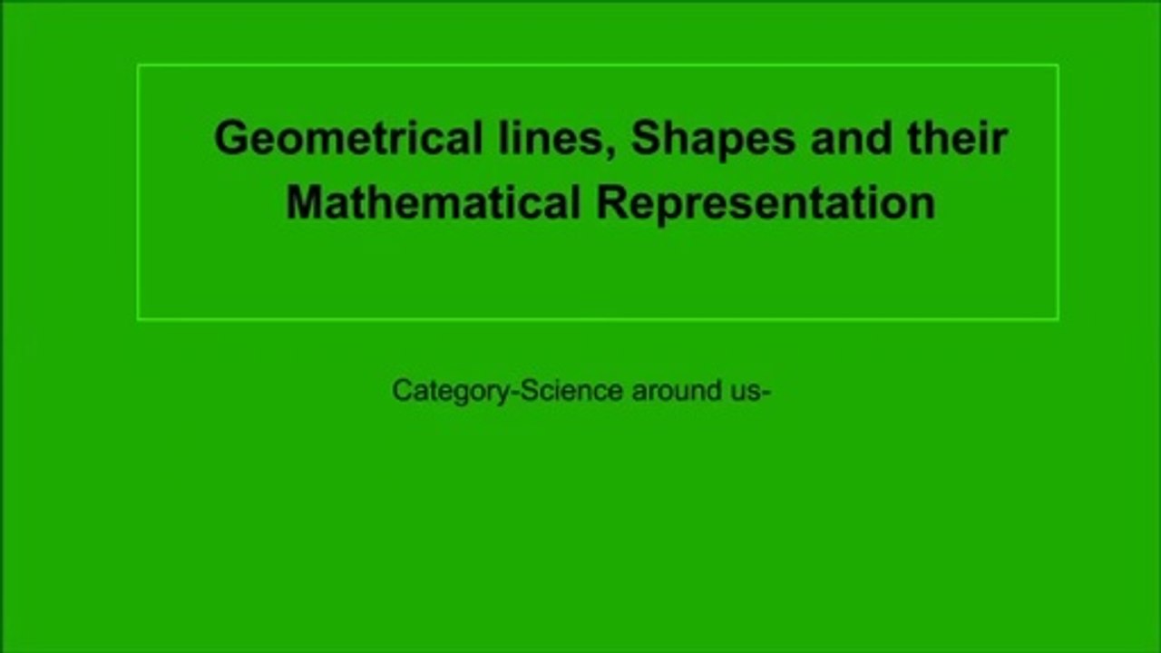 Mathematical Equations and Geometrical Shapes