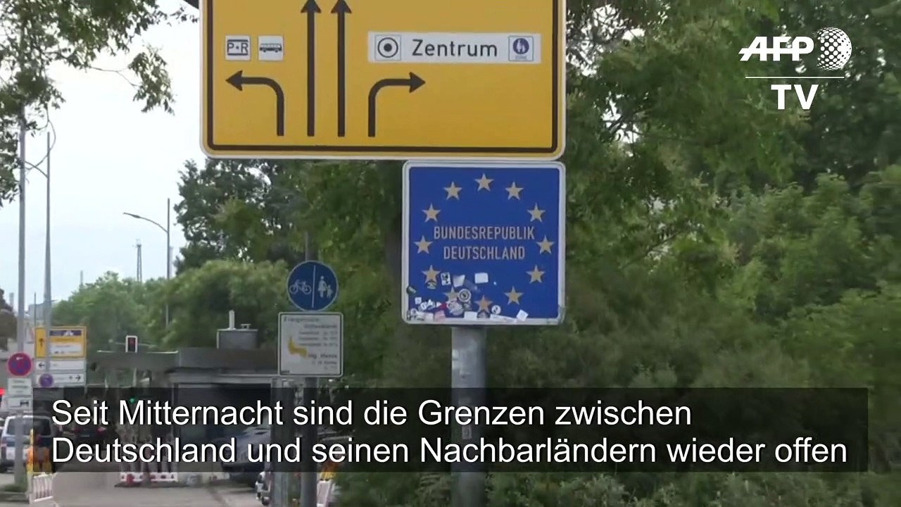 Deutsche Grenzen zu Nachbarländern wieder geöffnet