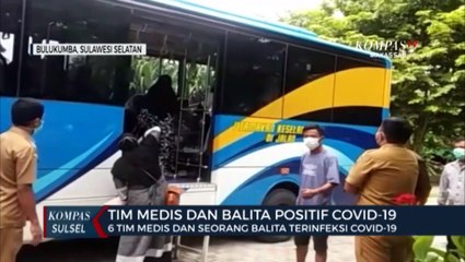 6 tim medis dan seorang balita terifenksi covid-19