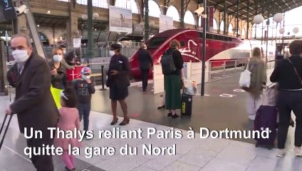 "Tout un symbole" : le premier train pour l'Allemagne quitte Paris