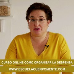 Curso online en la Escuela CuerpoMente ' Cómo organizar la despensa'