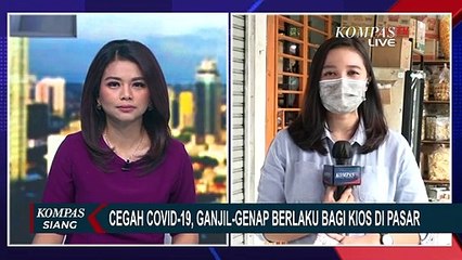 Hari Ini! Aturan Ganjil-Genap Kios di Pasar Mulai Berlaku