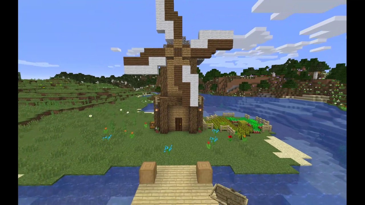 How to easily build a Windmill  in Minecraft (tutorial)