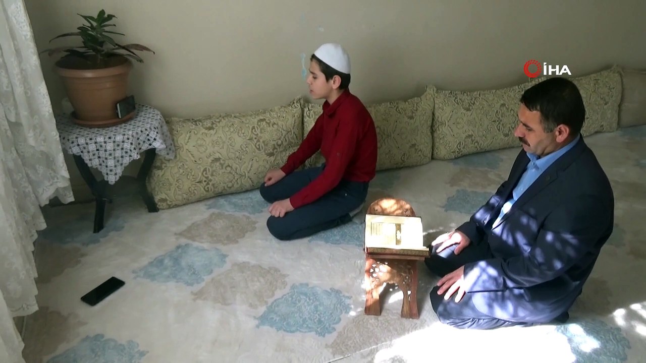Korona virüs kursuna engel oldu, hafız olmasına engel olamadı